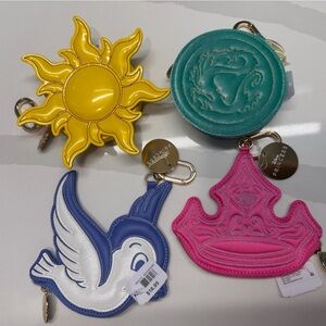 Disney Princess Bath & Body Works Aurora Snow White Mulan Rapunzel Coin Purses!